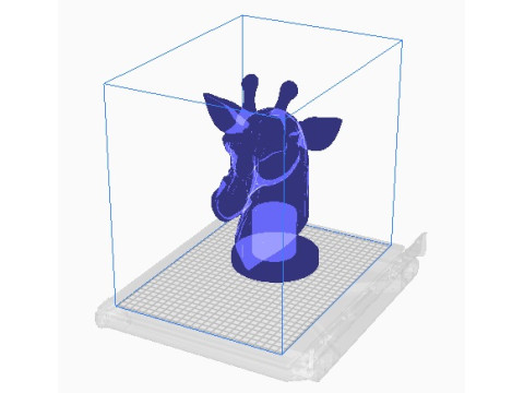 Giraffe head 3D Print Model