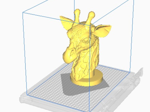 Giraffe head 3D Print Model