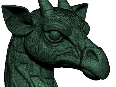 Giraffe head 3D Print Model