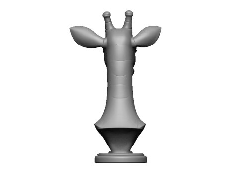 Giraffe head bust 3D 打印模型