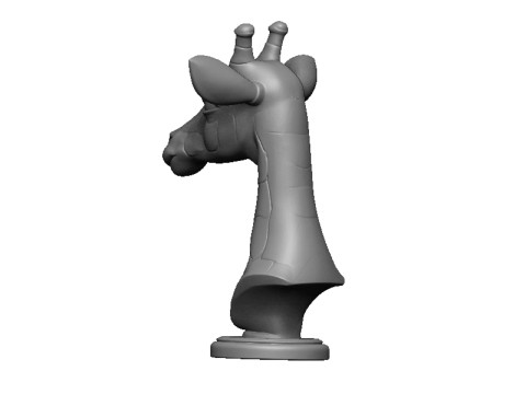 Giraffe head bust 3D 打印模型