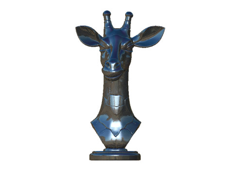 Giraffe head bust 3D 打印模型