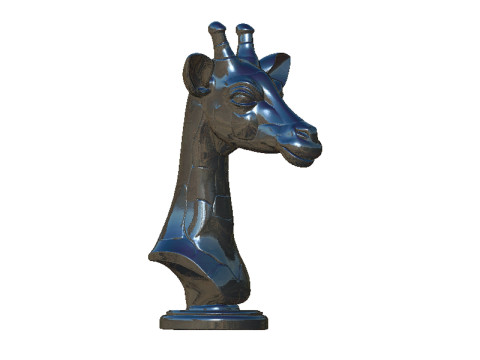 Giraffe head bust 3D 打印模型