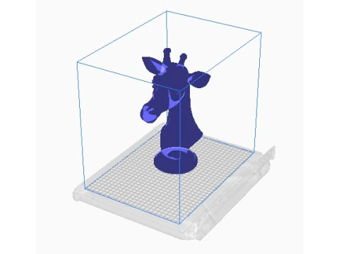 Giraffe head bust 3D Print Model