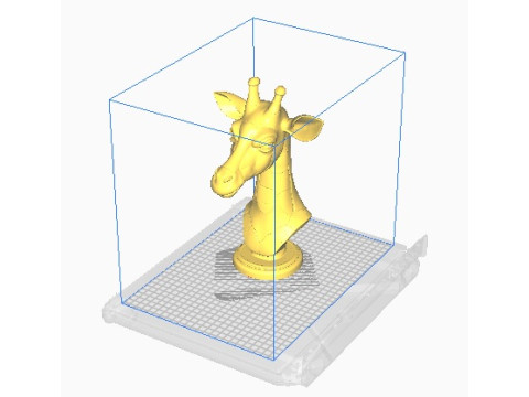 Giraffe head bust 3D 打印模型