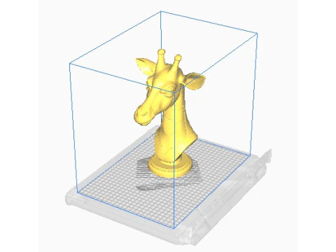 Giraffe head bust 3D Print Model