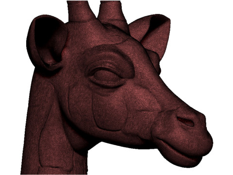 Giraffe head bust 3D 打印模型