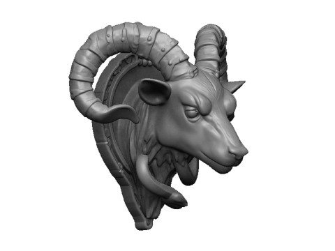 Goat pendant 3Dプリントモデル