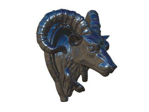 Goat pendant 3Dプリントモデル