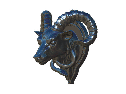 Goat pendant 3Dプリントモデル