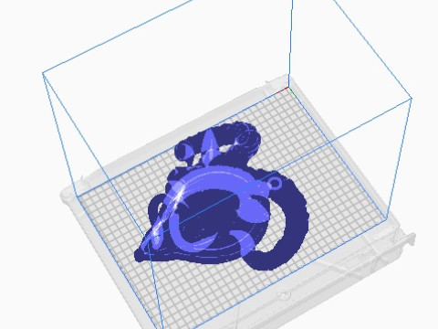 Goat pendant 3Dプリントモデル