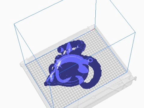 Goat pendant 3D Print Model