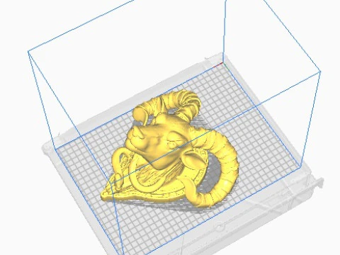 Goat pendant 3D Print Model