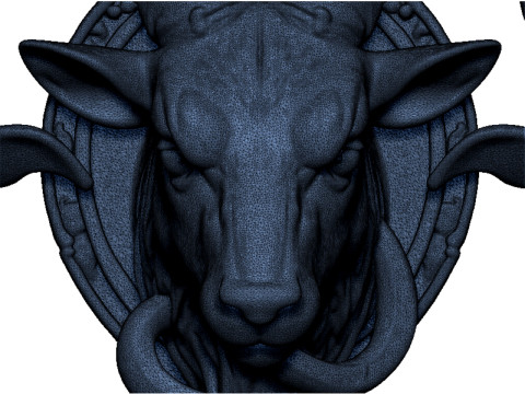 Goat pendant 3Dプリントモデル