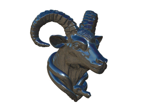 Goat pendant 2 3Dプリントモデル