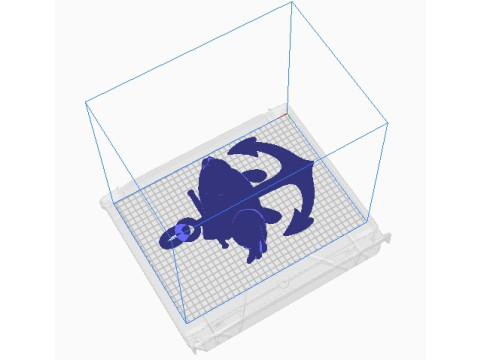 Goldfish anchor pendant 3D 프린트 모델