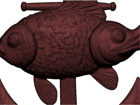 Goldfish anchor pendant 3D Print Model