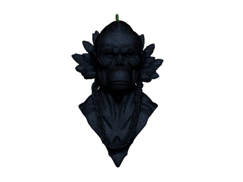Gorilla pendant 3D Print Model