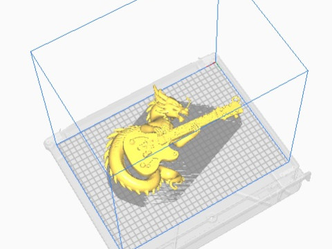 Guitar dragon pendant 3D Print Model