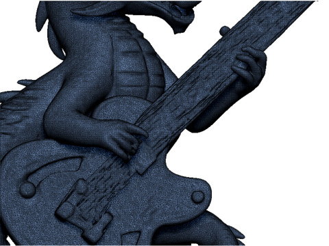 Guitar dragon pendant 3D Print Model