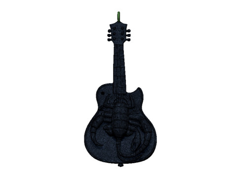 Guitar scorpion pendant 3D 打印模型