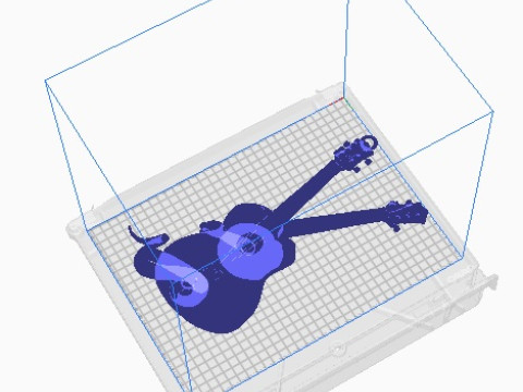 Guitar snake pendant Modello di stampa 3D