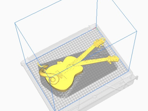 Guitar snake pendant Modello di stampa 3D