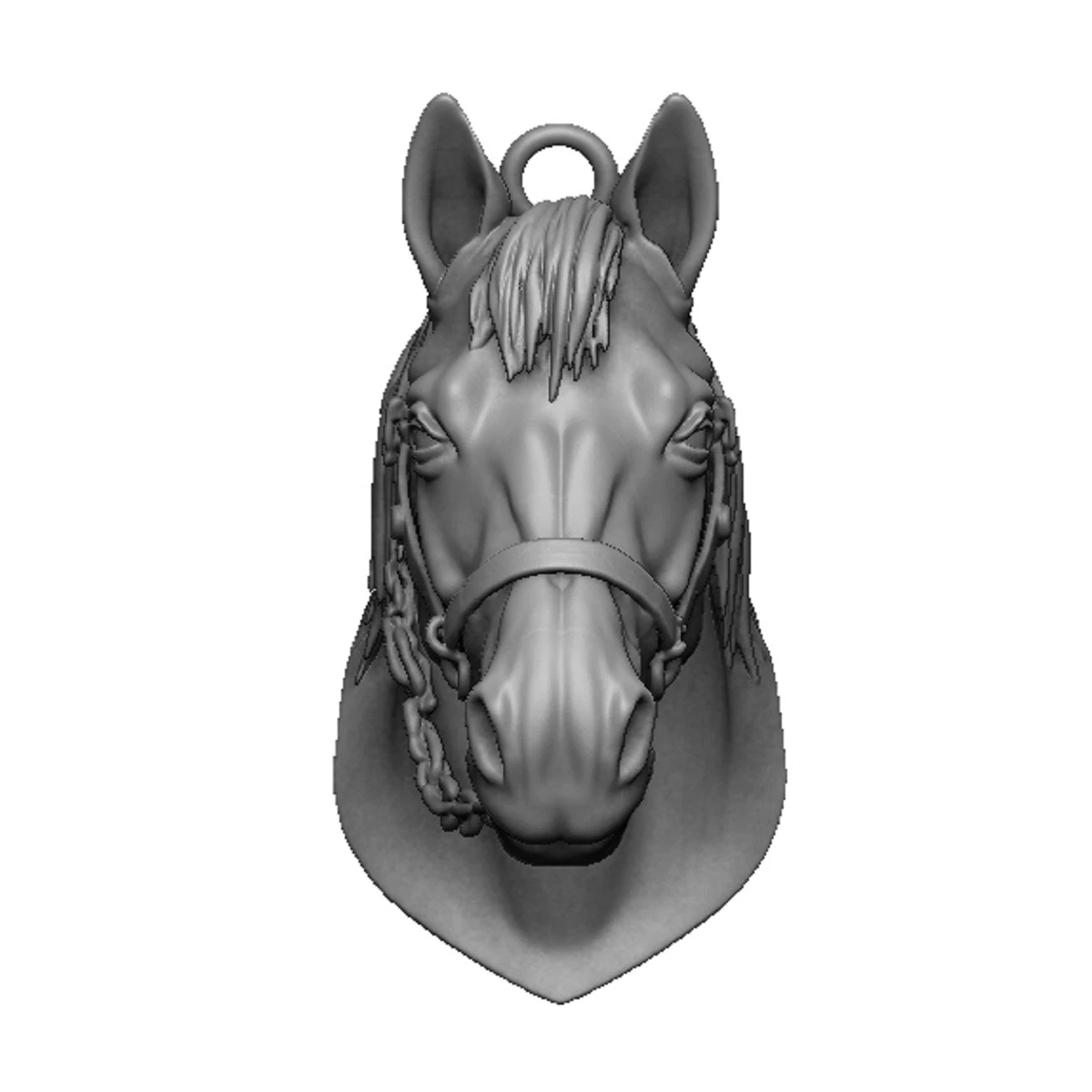 Horse head 3D Print Model .c4d .max .obj .3ds .fbx .stl .blend 