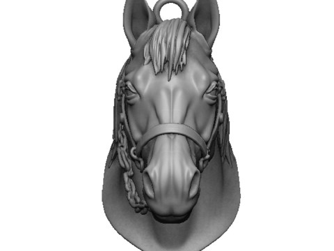 Horse head Model Cetak 3D