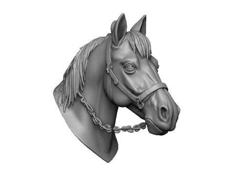 Horse head 3D प्रिंट मॉडल