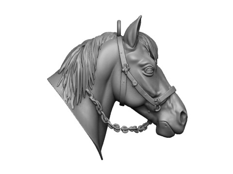 Horse head 3D प्रिंट मॉडल