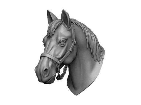 Horse head 3D प्रिंट मॉडल