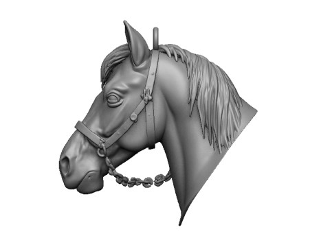 Horse head 3D प्रिंट मॉडल