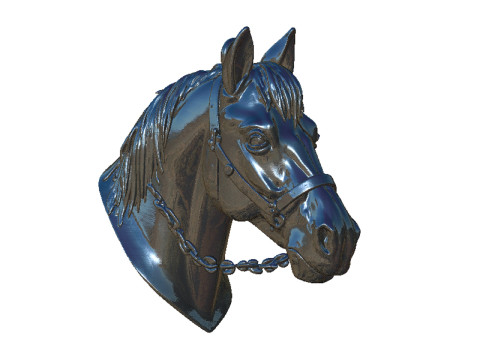 Horse head 3D प्रिंट मॉडल