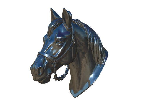 Horse head 3D प्रिंट मॉडल