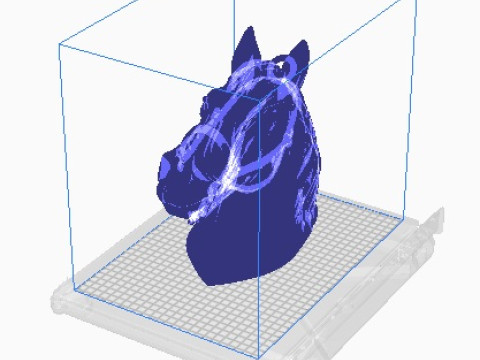Horse head 3D प्रिंट मॉडल