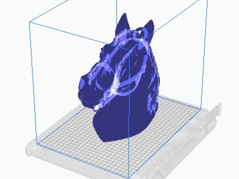 Horse head 3D Print Model