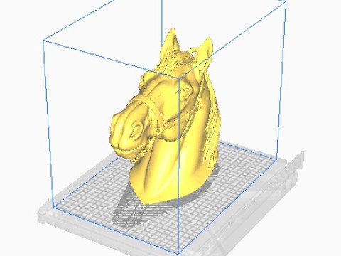 Horse head 3D प्रिंट मॉडल