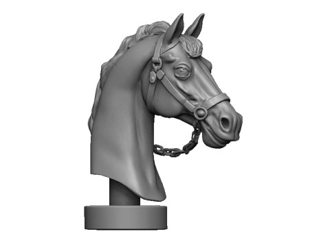 Horse head 2 3Dプリントモデル
