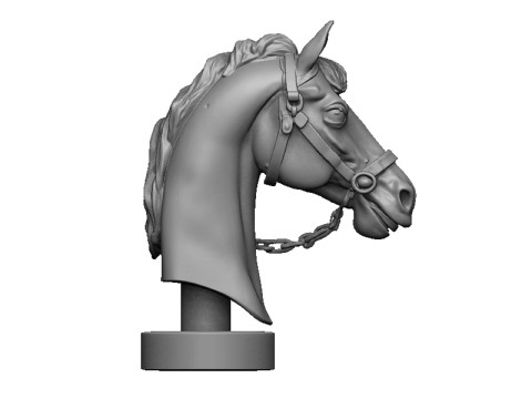 Horse head 2 3Dプリントモデル