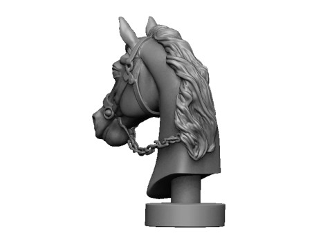 Horse head 2 3Dプリントモデル