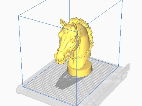 Horse head 2 3Dプリントモデル