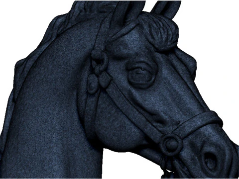 Horse head 2 3D Print Model
