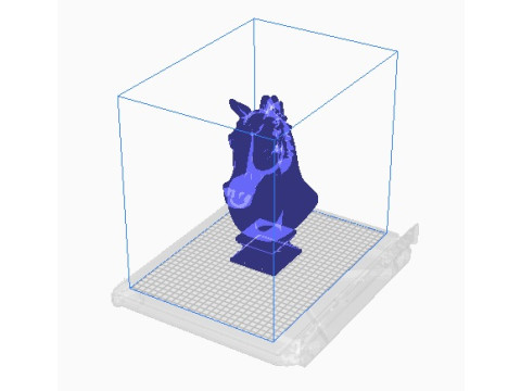 马头半身像 3D 打印模型