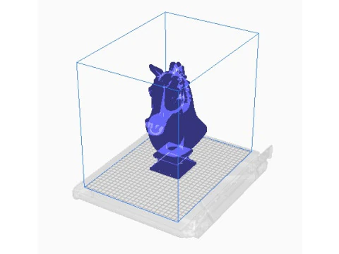 Horse head bust 3D Print Model