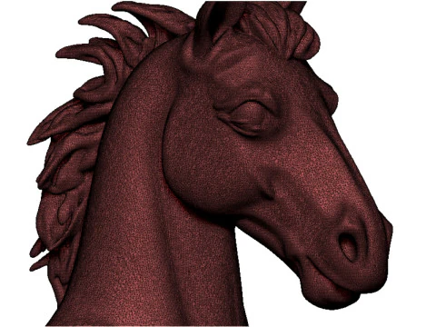 Horse head bust 3D Print Model