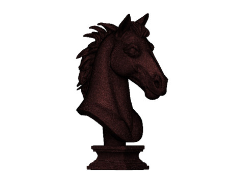 马头半身像 3D 打印模型