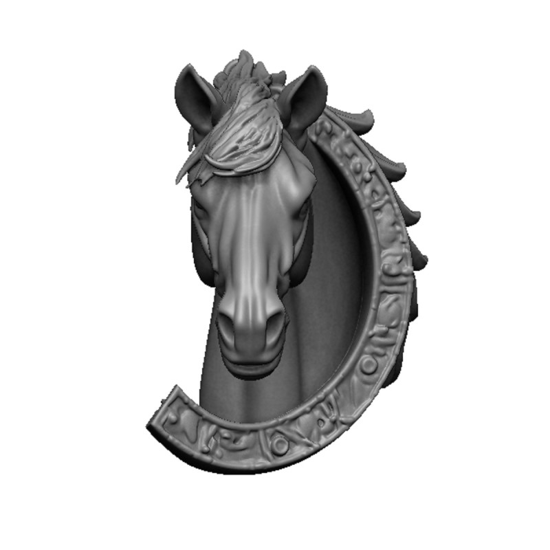 Horse with horse shoe 3D Принт Модель .c4d .max .obj .3ds .fbx .stl .blend