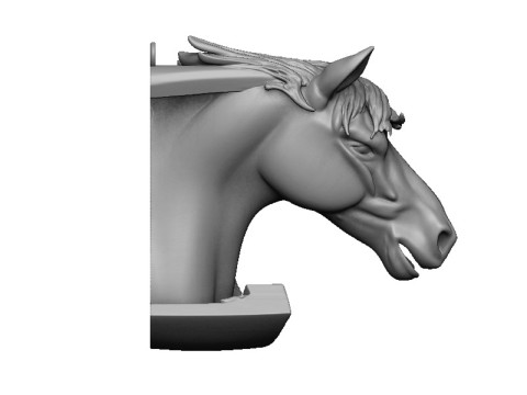 Horse with horse shoe 3D Принт Модель