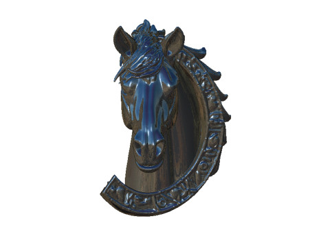 Horse with horse shoe 3D Принт Модель